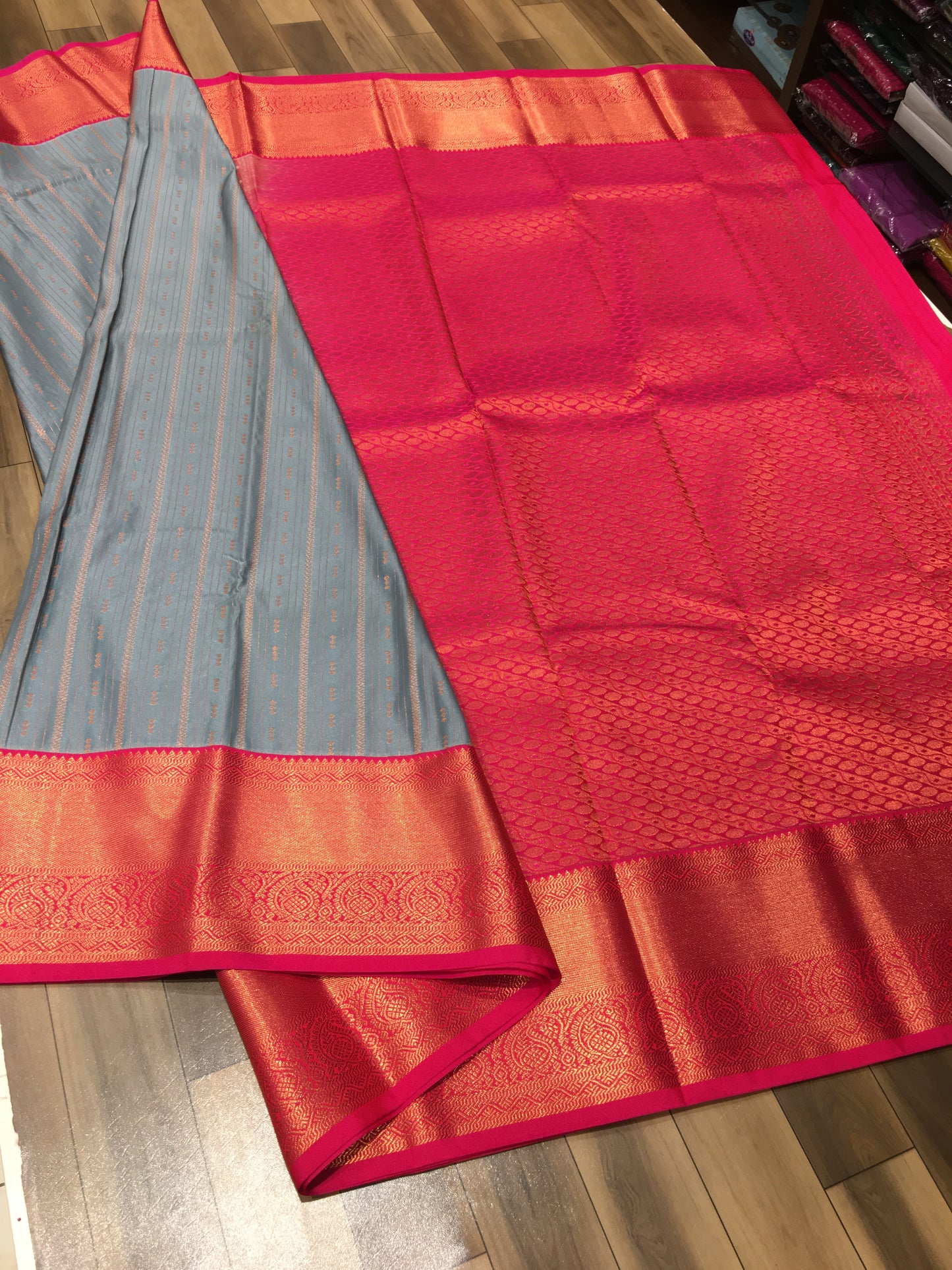 Semi Kanchipuram silk