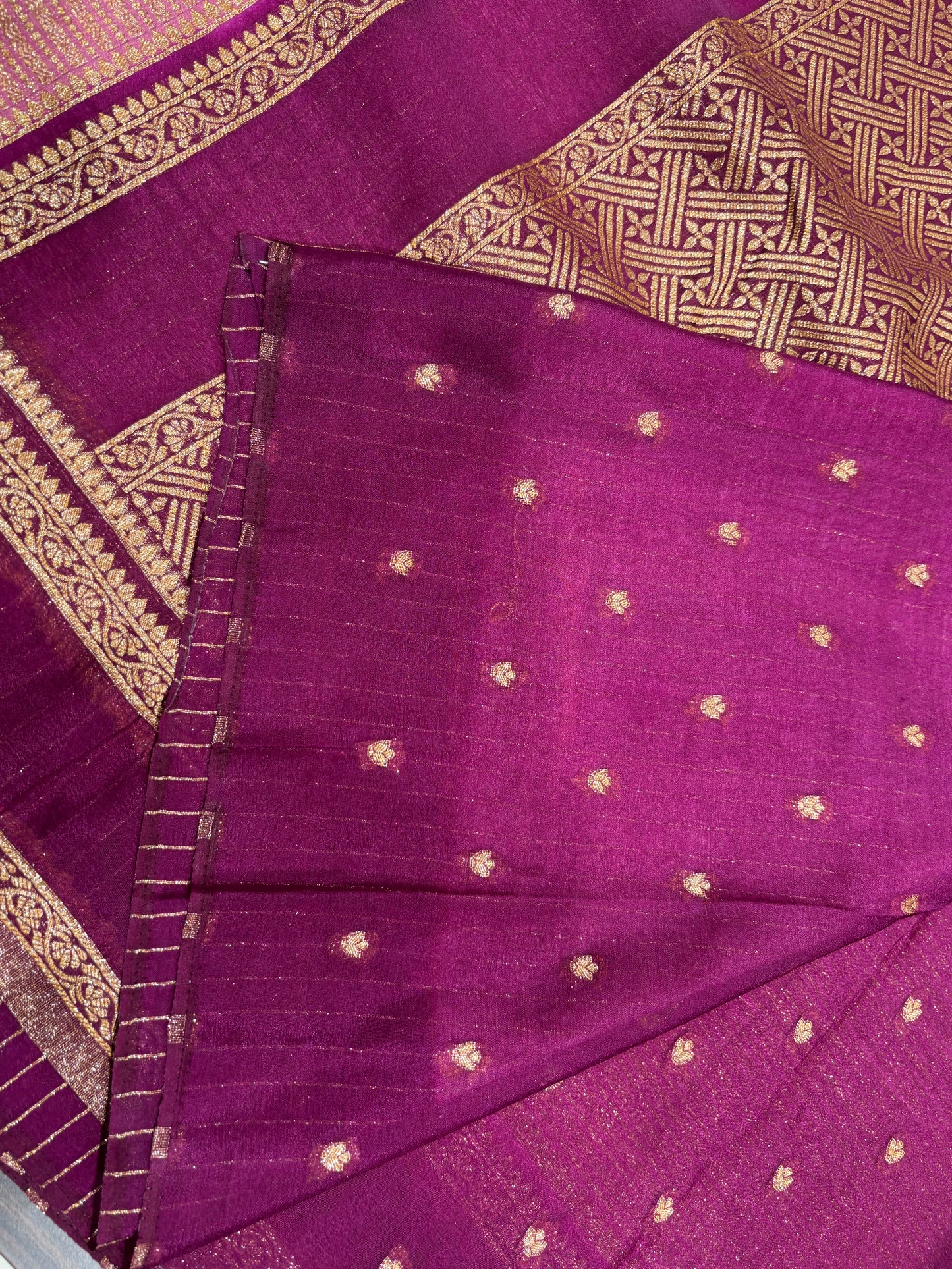 Dupion silk saree
