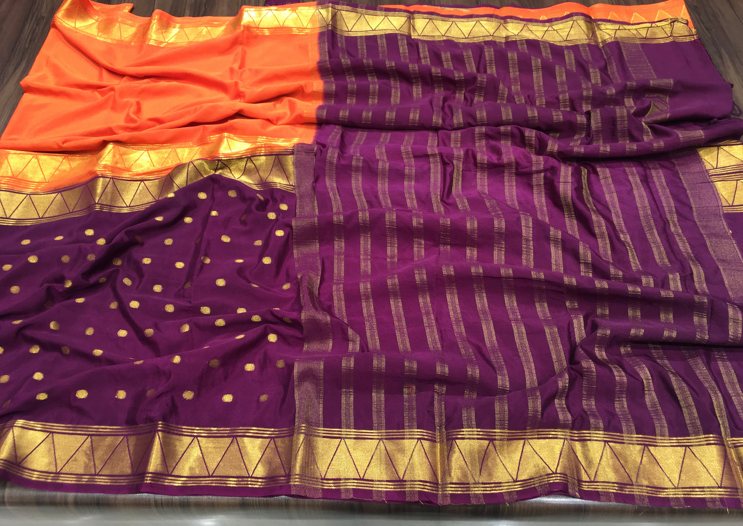 Semi Mysore Crape Silk