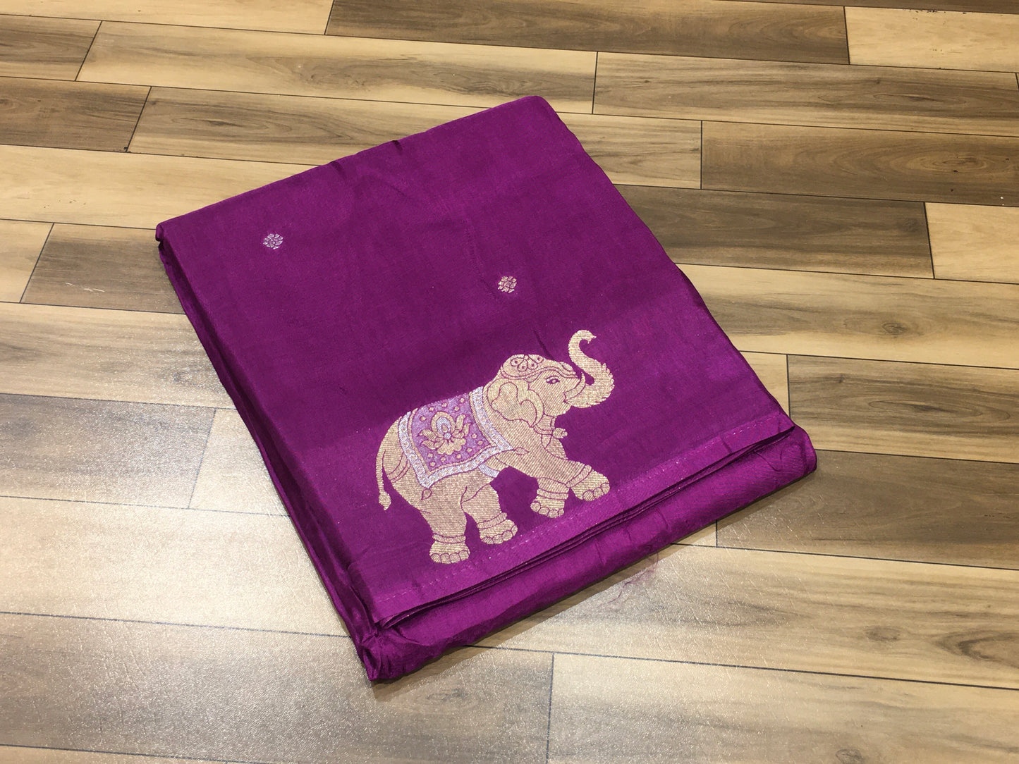 Crape silk saree