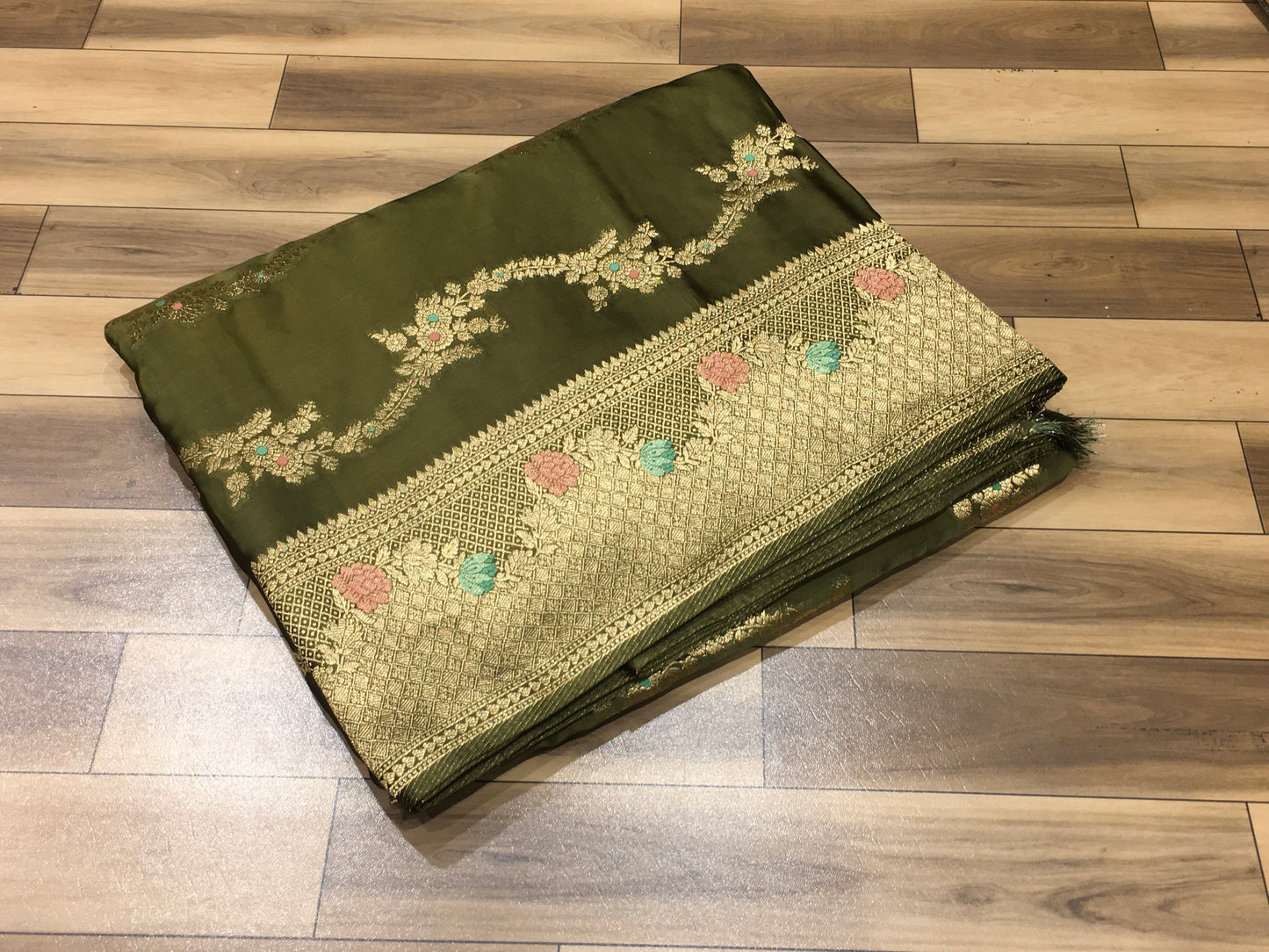 Satin crepe Saree