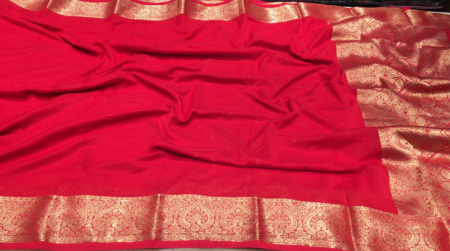 Chiffon Crape Saree
