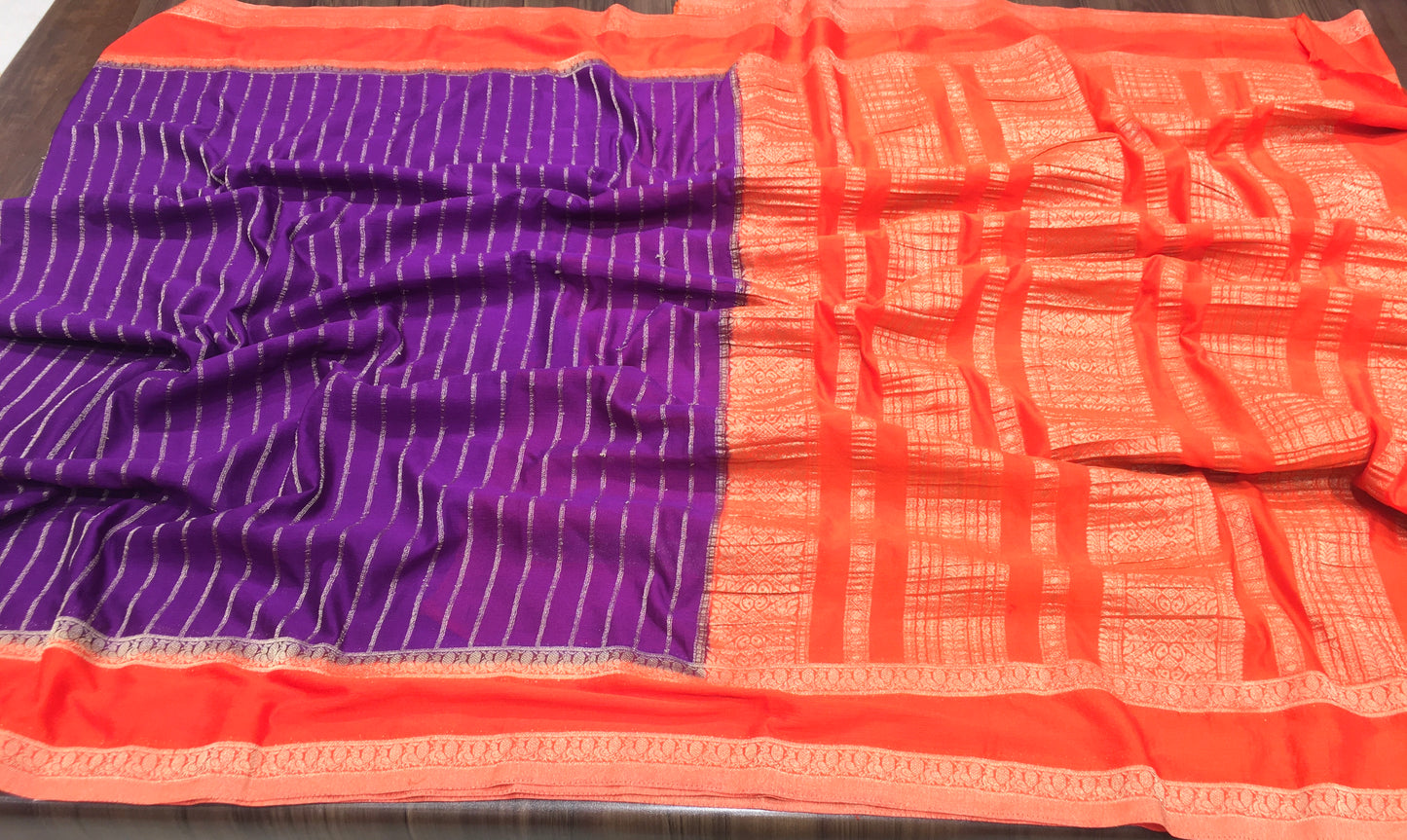 Semi Mysore Crape Silk