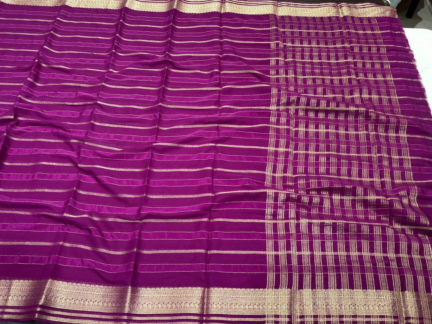 Mysore crape saree