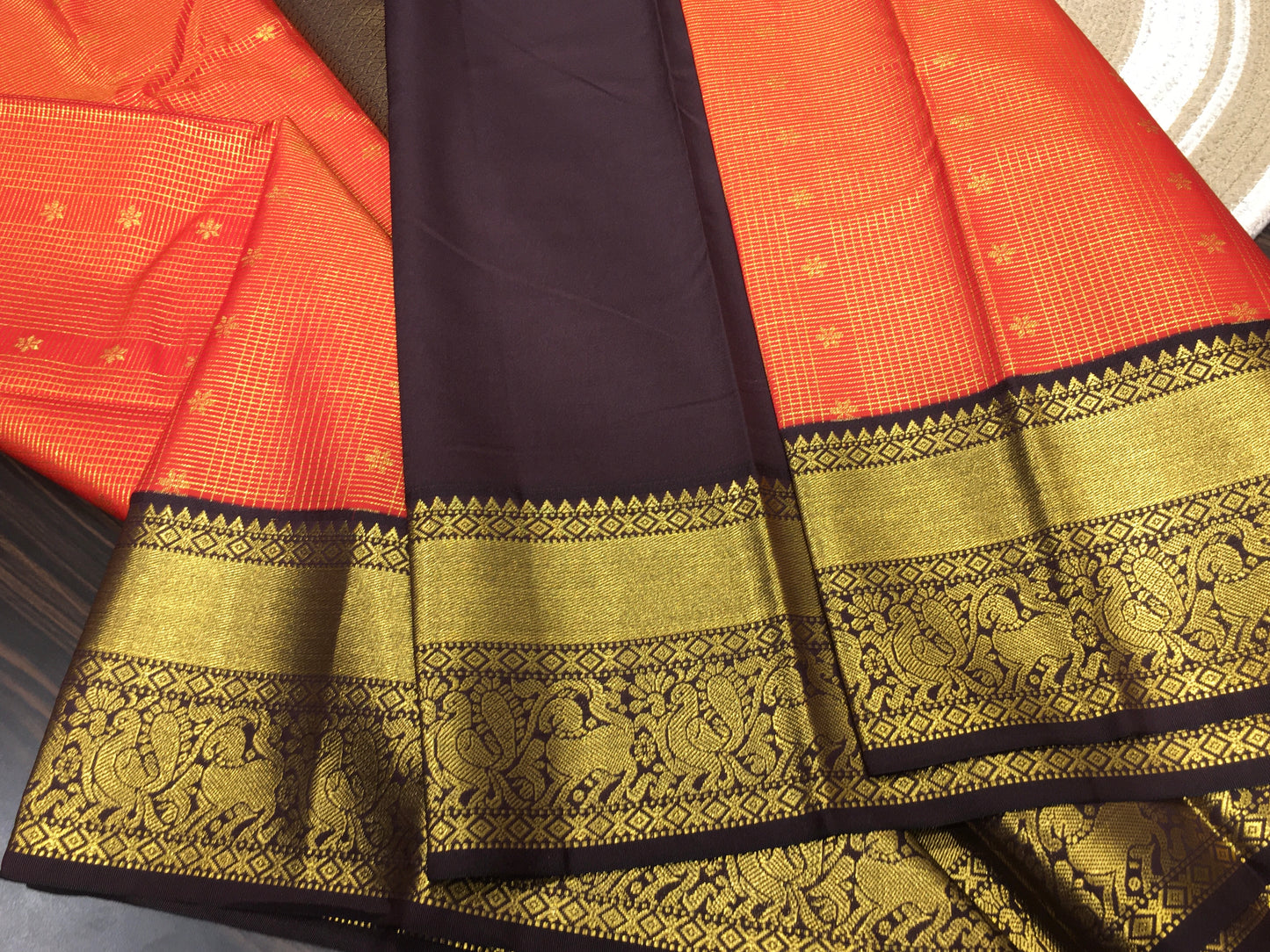Semi Kanchipuram silk