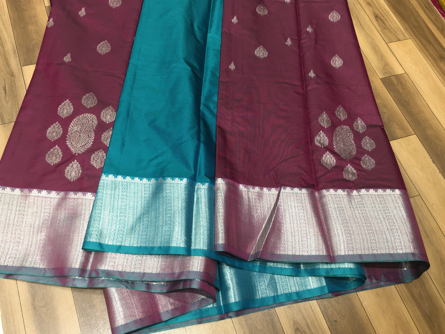 Semi Kanchipuram silk