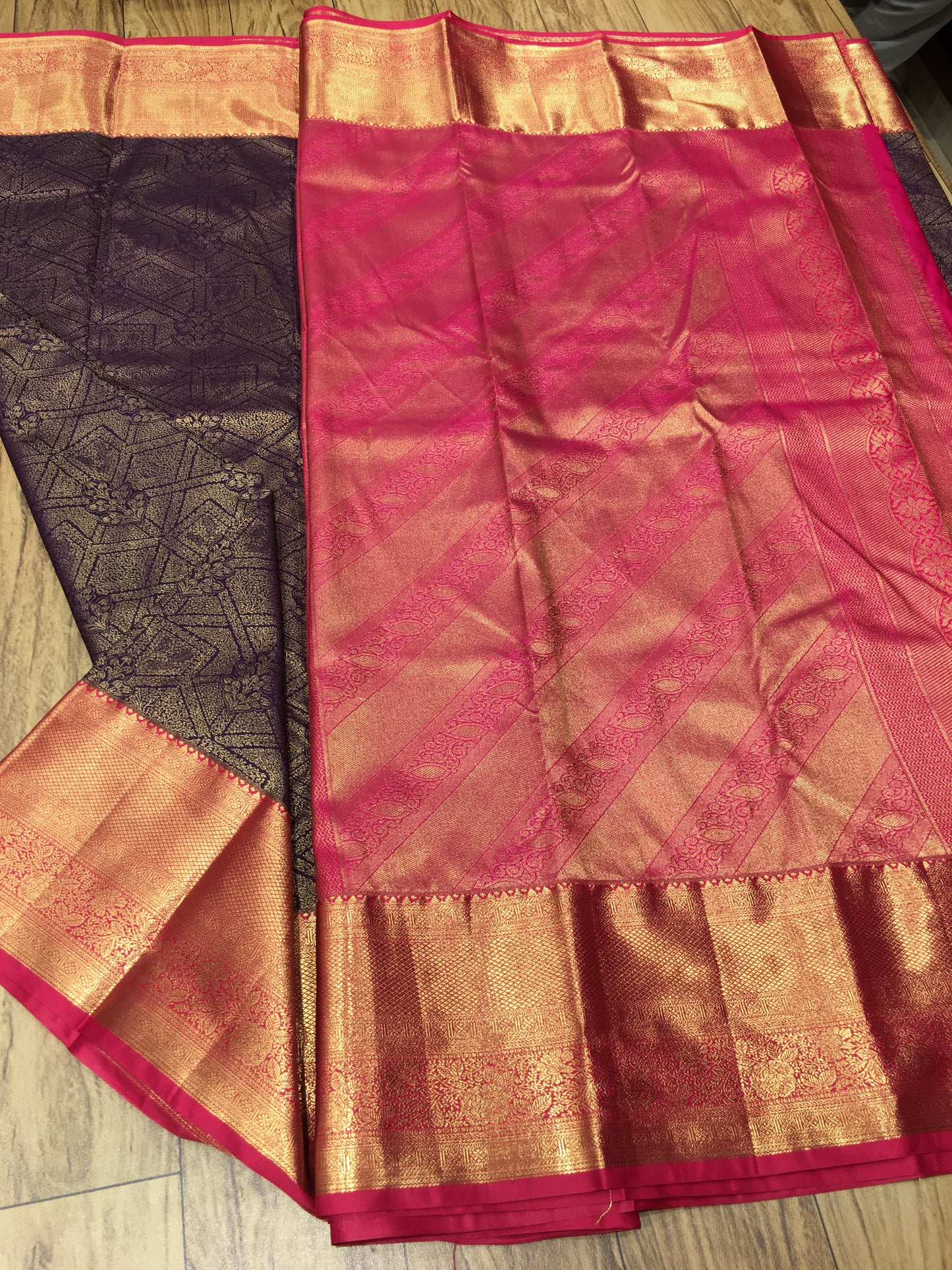 Semi Kanchipuram brocade