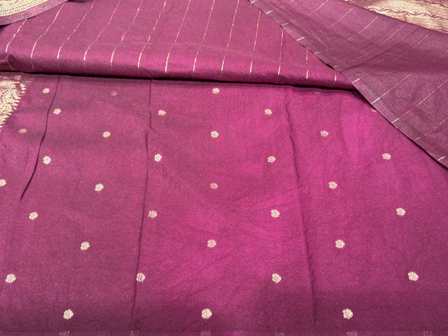 Soft crape saree
