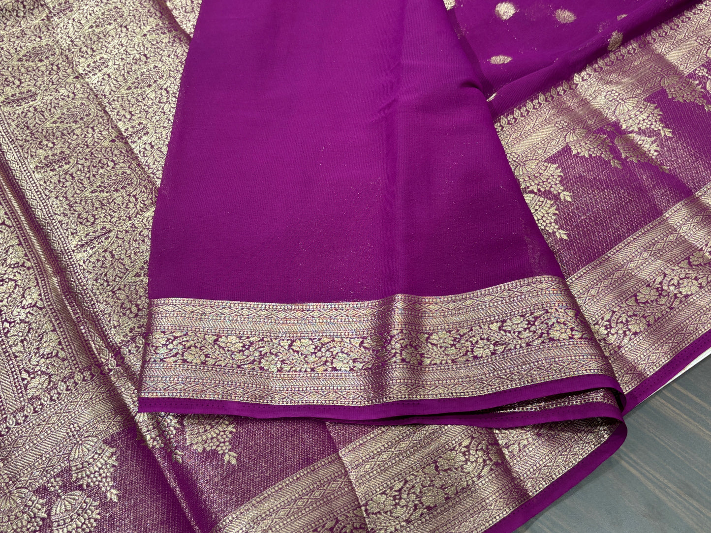Chiffon georgette saree