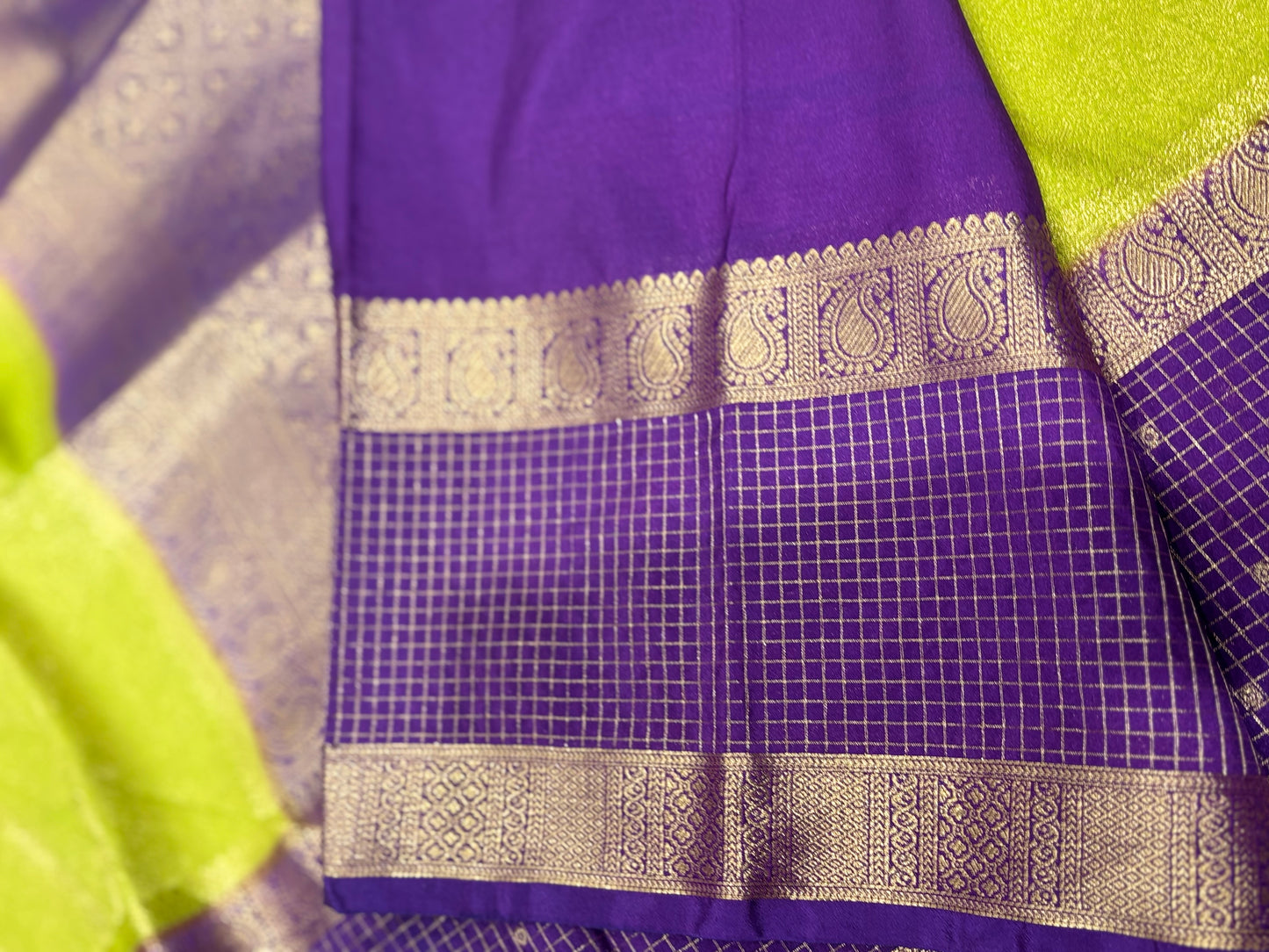Semi Mysore Crape Saree