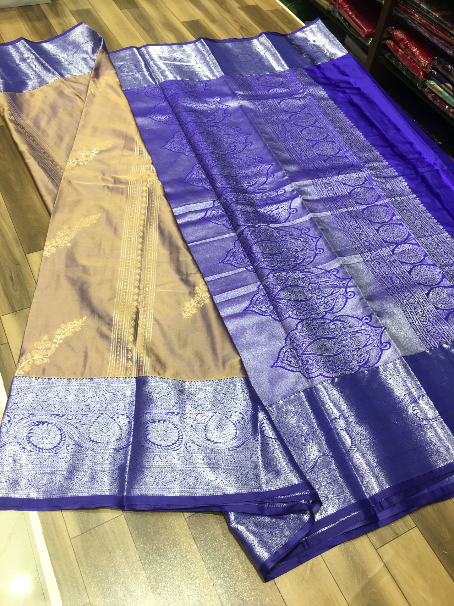 Semi Kanchipuram silk