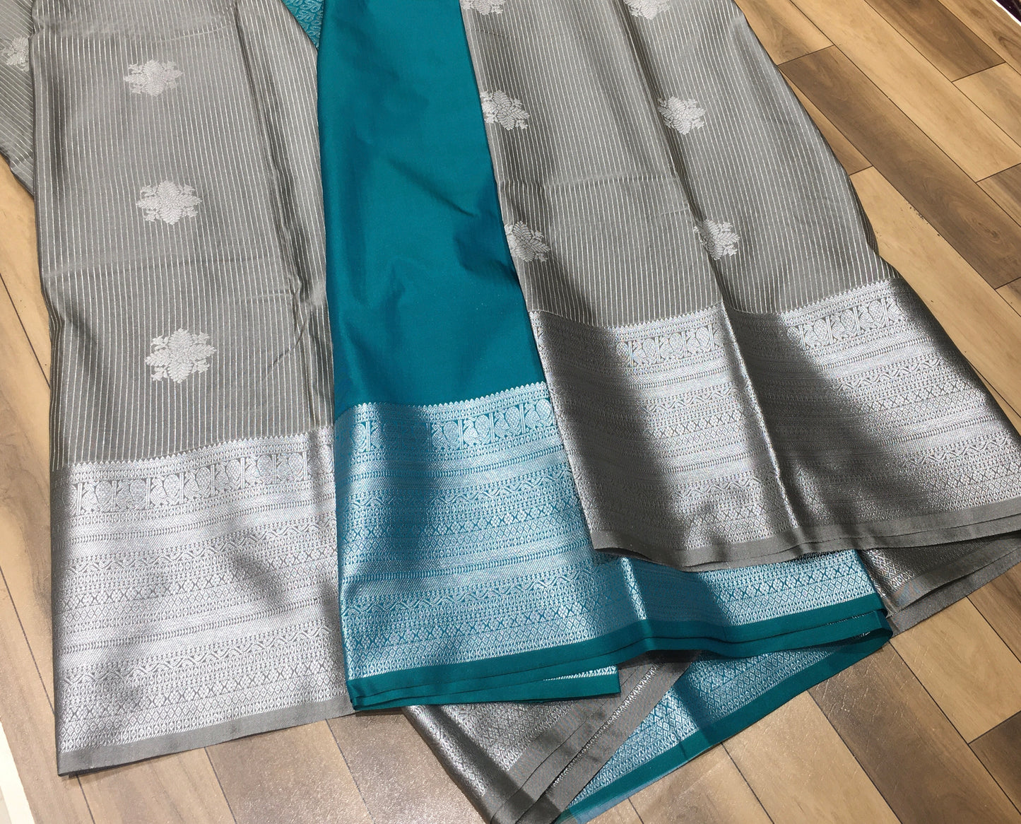 Semi Kanchipuram silk
