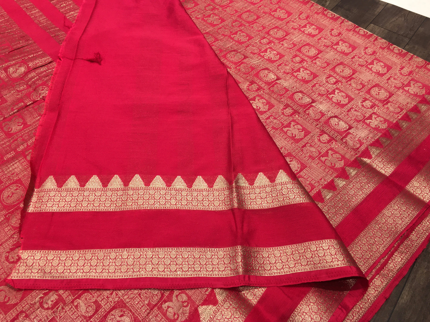 Chiffon broced saree
