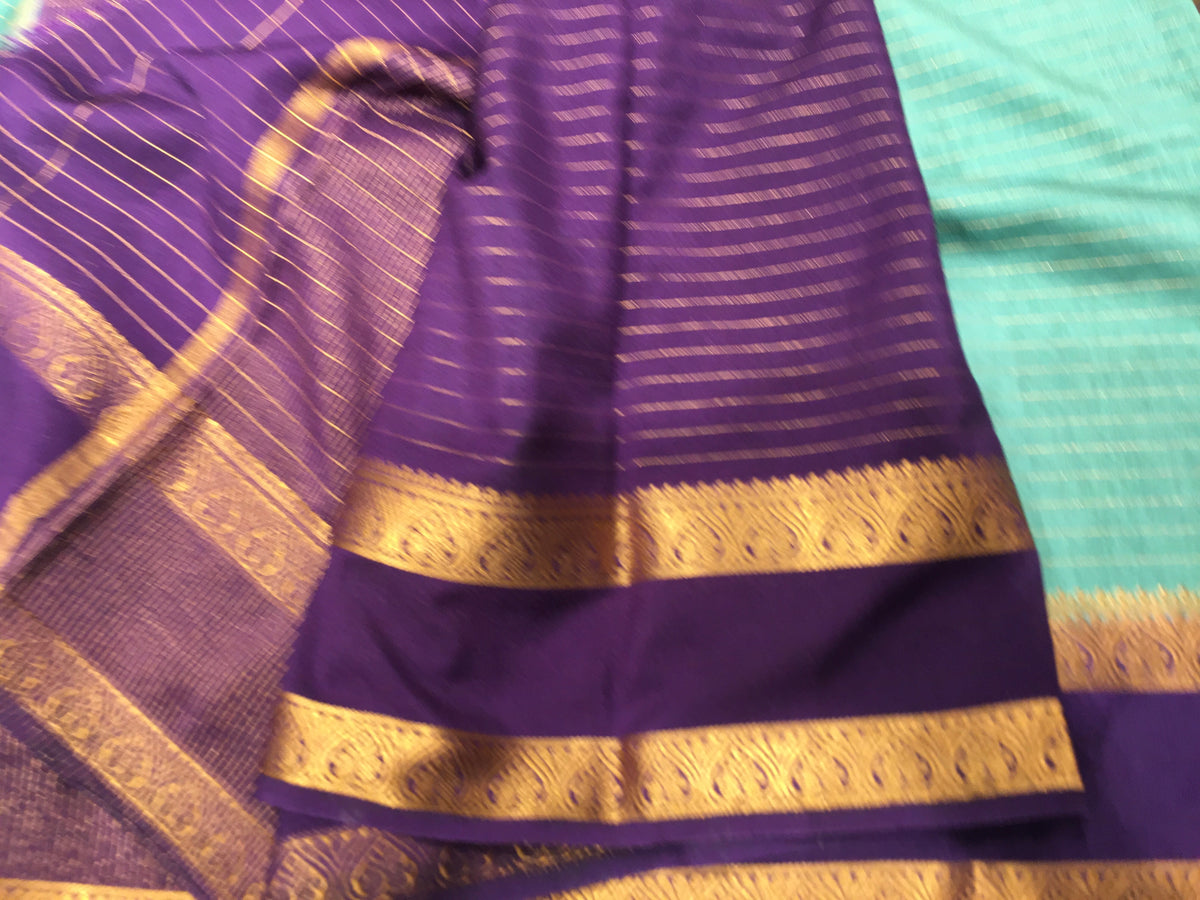 Semi Mysore Crape Silk