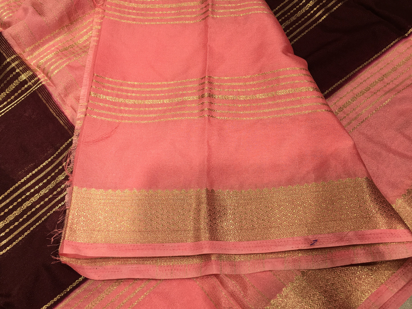 Mysore crape saree