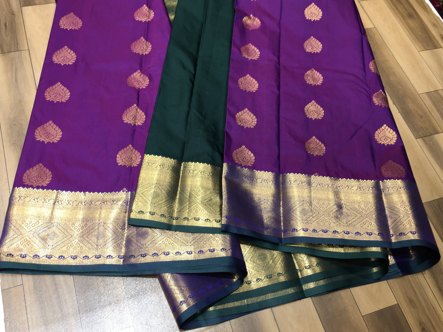 Semi Kanchipuram silk