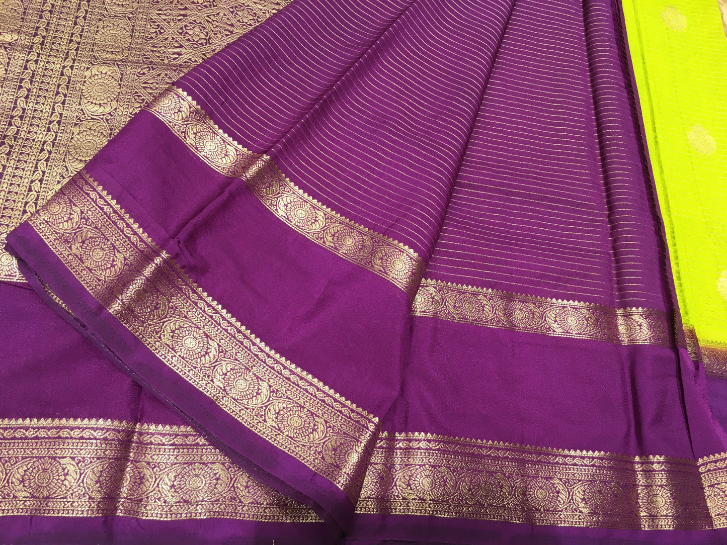 Semi Mysore Crape Silk