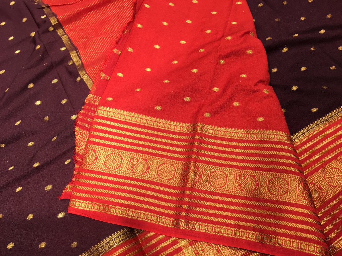 Semi Mysore Crape Silk