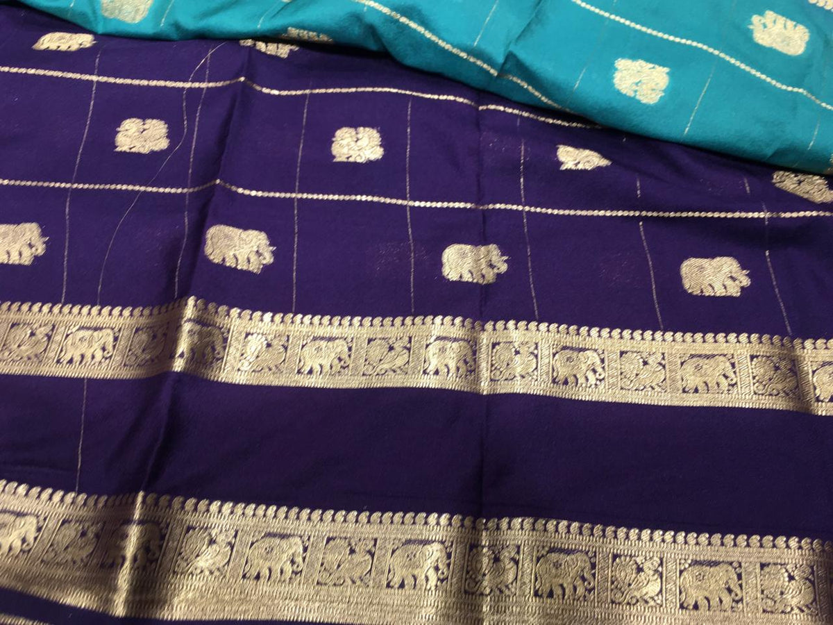 Semi Mysore Crape Silk