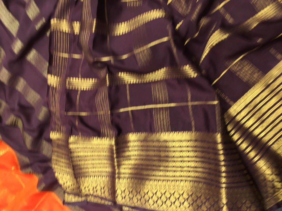 Semi Mysore Crape Silk