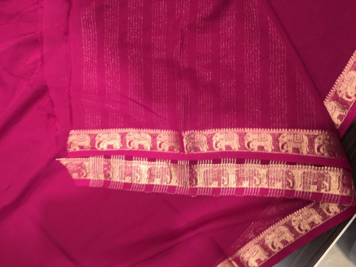 Semi Mysore Crape Silk