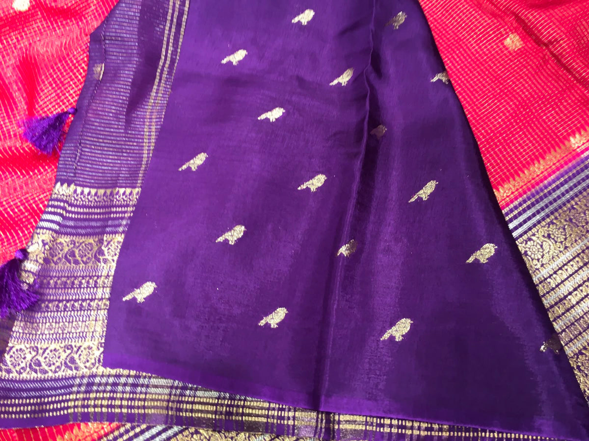 Moonga Crape Saree
