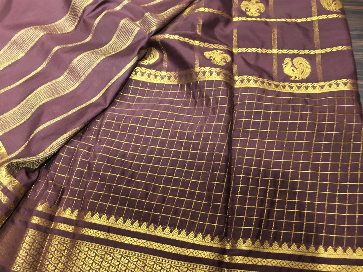 Semi Mysore Crape Silk