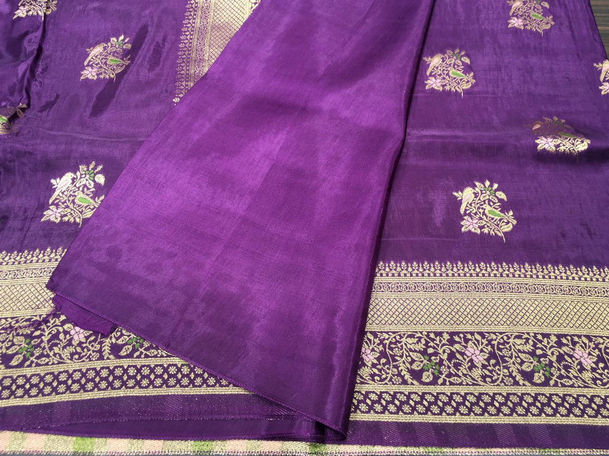 Satin Meena Crepe Saree