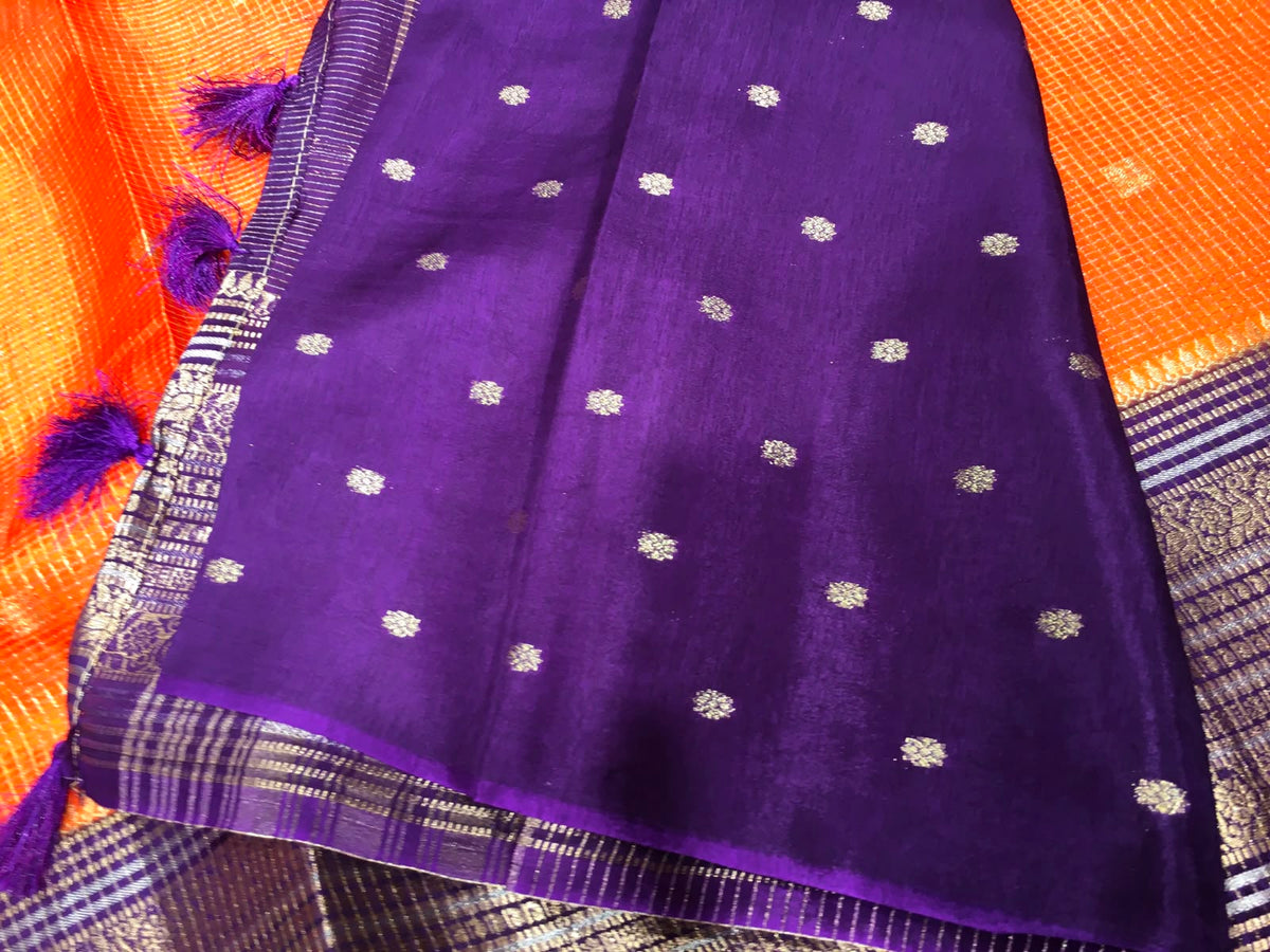 Moonga Crape Saree
