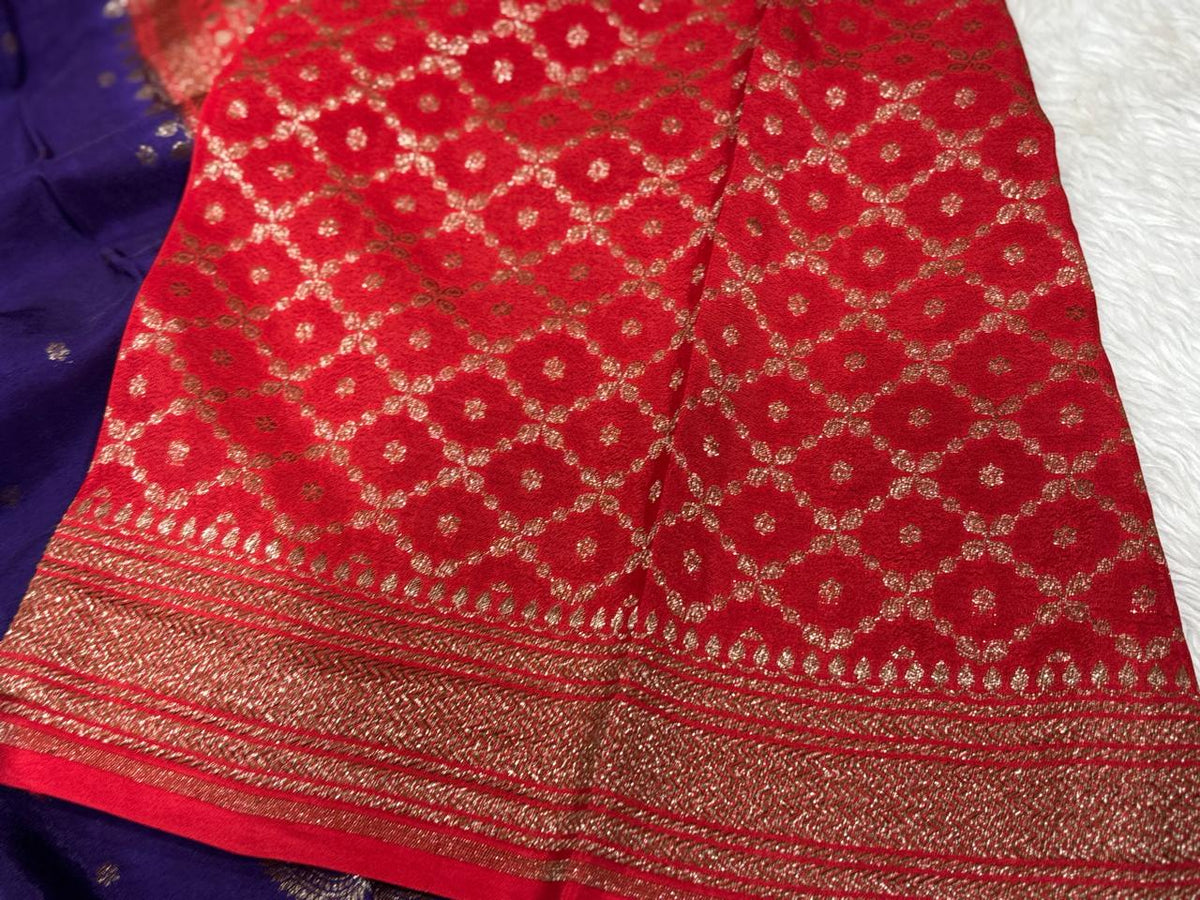 Semi Kaddi Banarasi Saree
