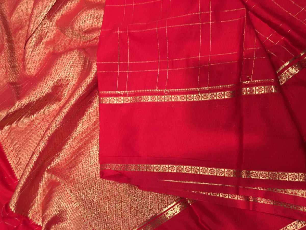 Semi Mysore Crape Silk