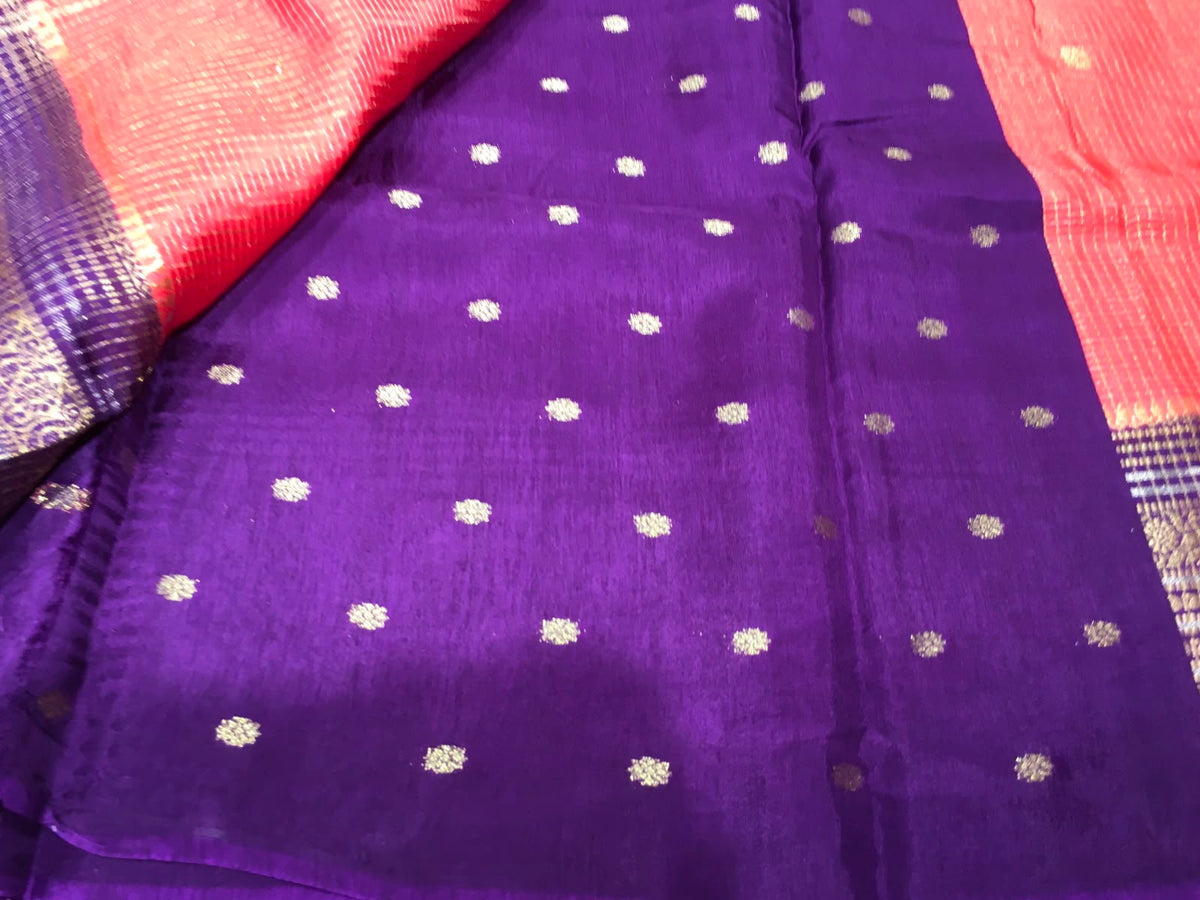 Moonga Crape Saree