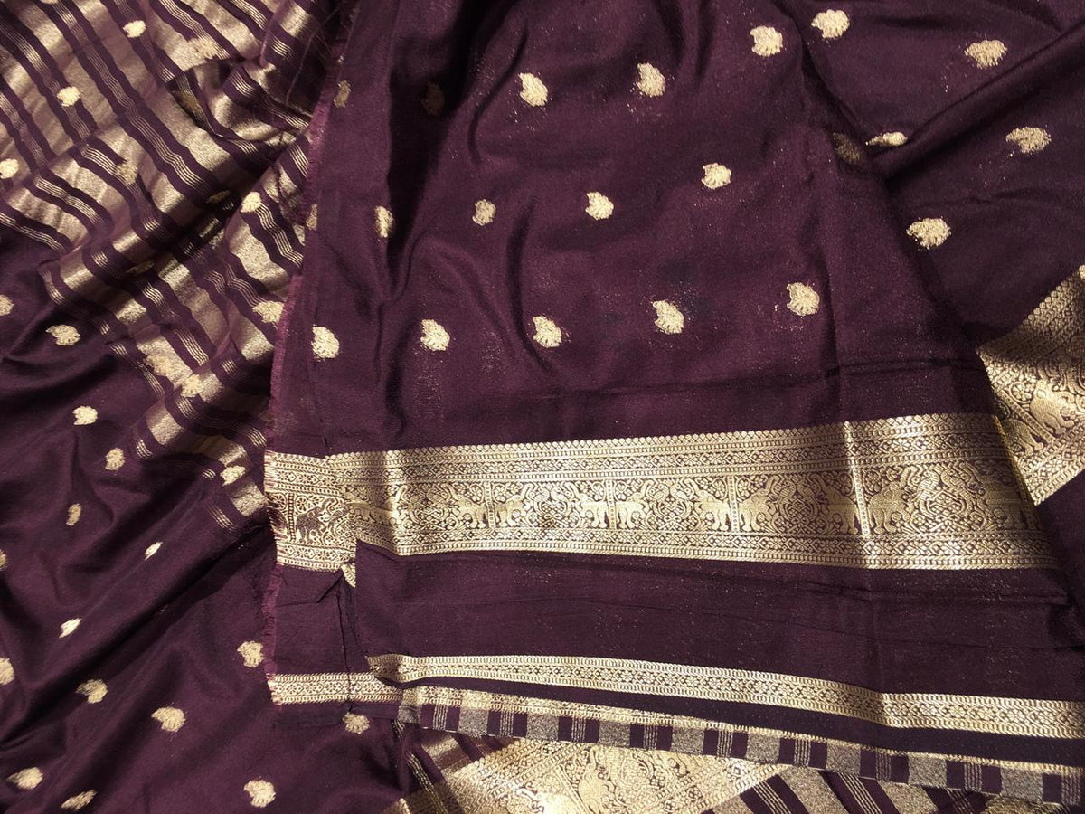 Semi Mysore Crape Silk