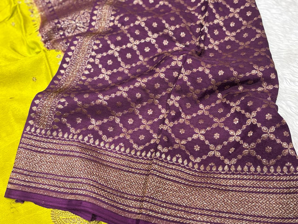 Semi Kaddi Banarasi Saree