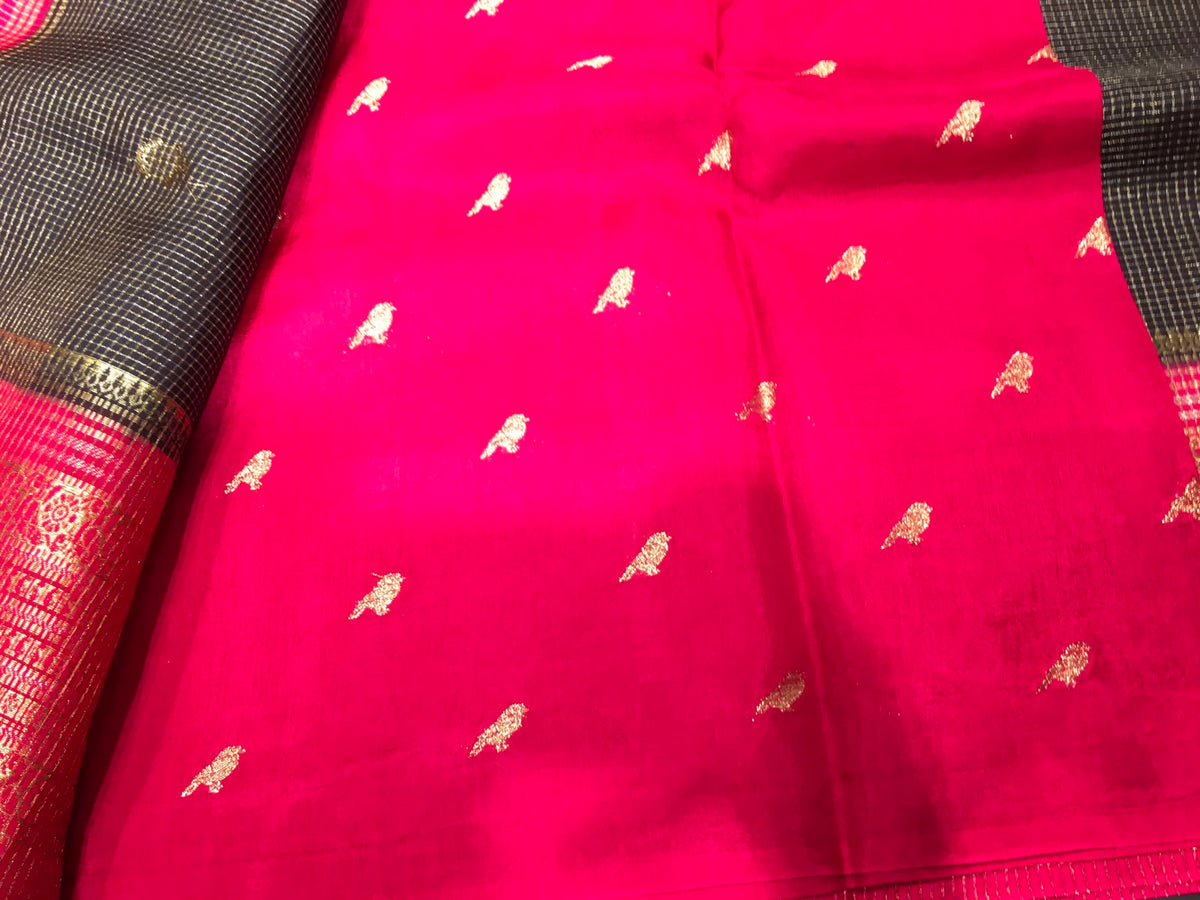 Moonga Crape Saree
