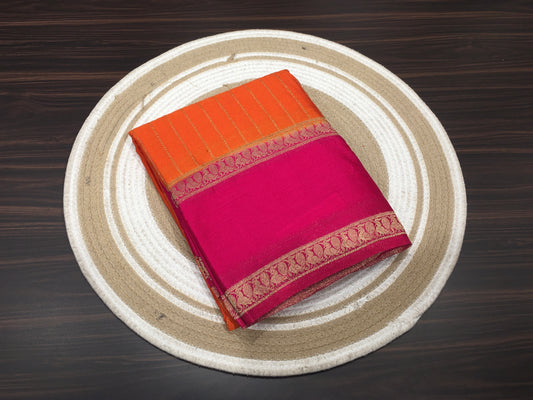 Wrinkle chiffon saree