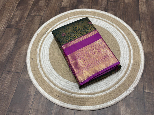 Semi Kanchipuram silk