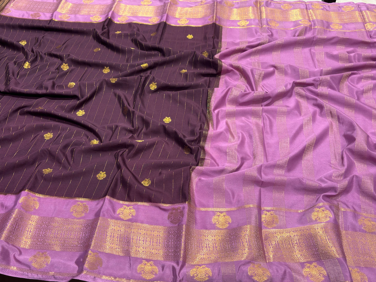 Semi Mysore Crape Silk
