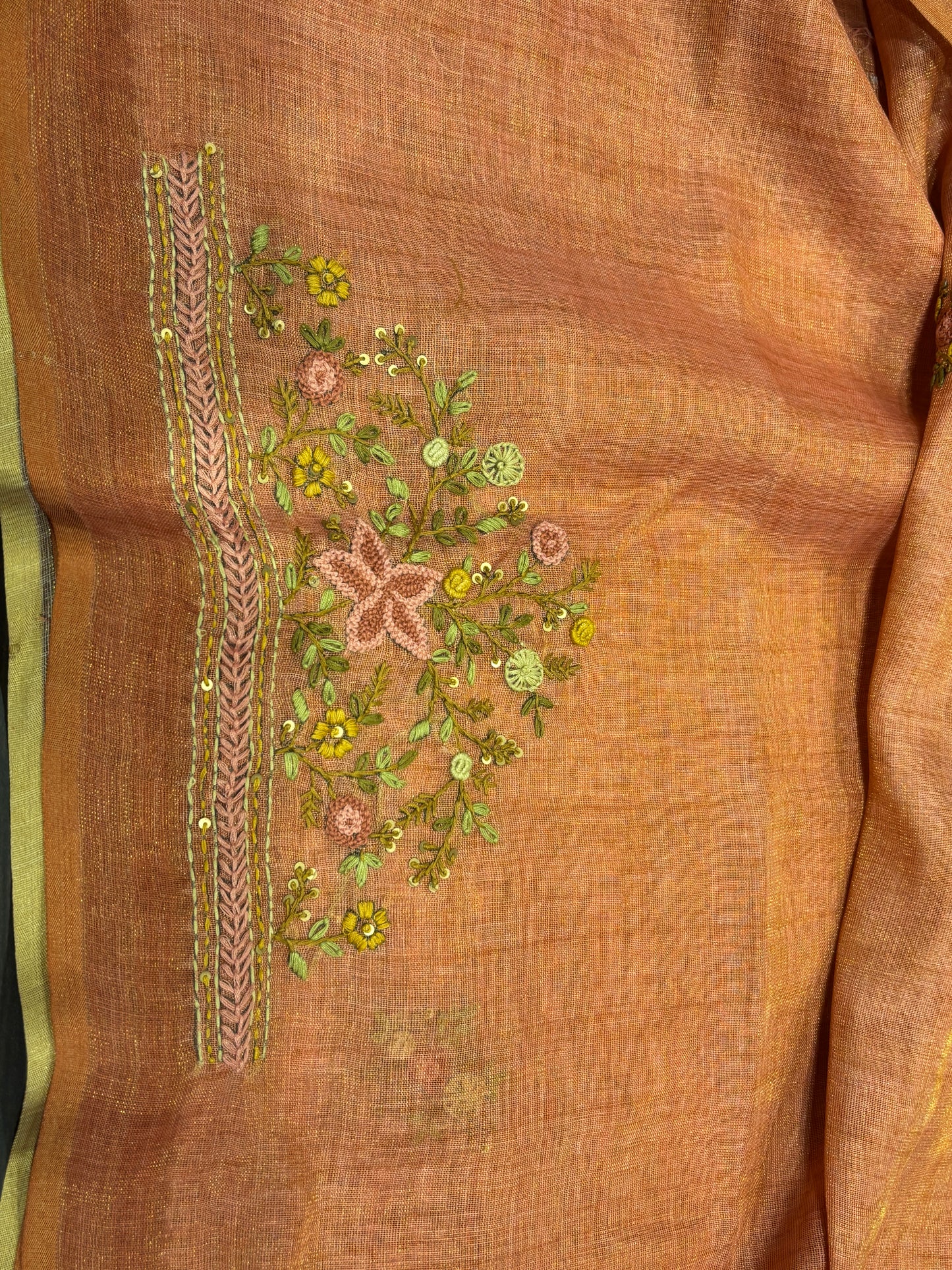 Lilen cotton saree