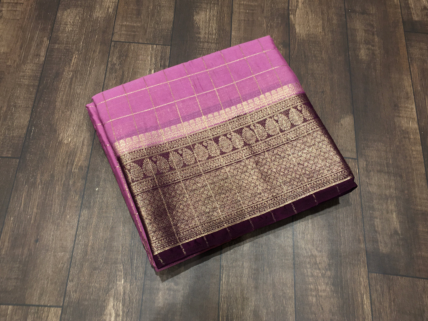 Semi Mysore Crape Saree