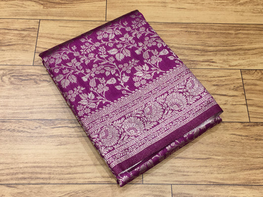 Semi brocade banaras