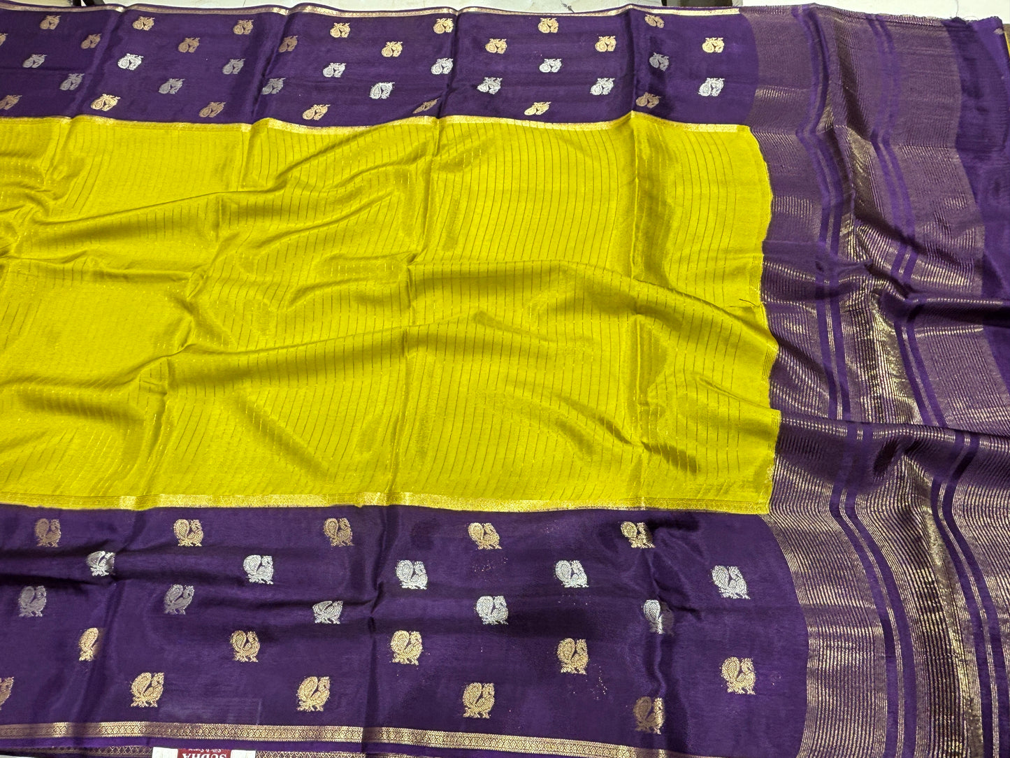 Semi Mysore crape saree