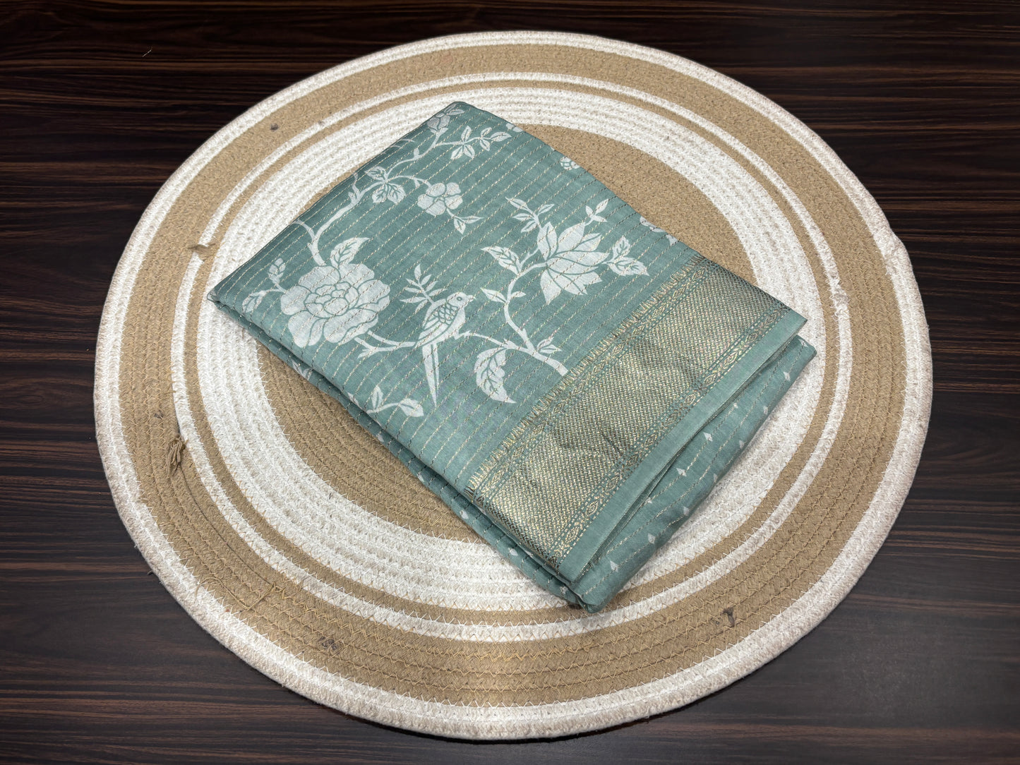 Butter crape saree