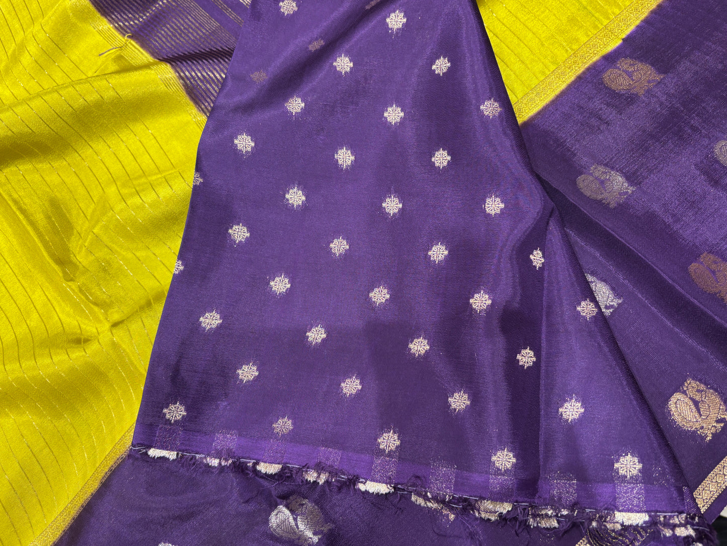 Semi Mysore crape saree
