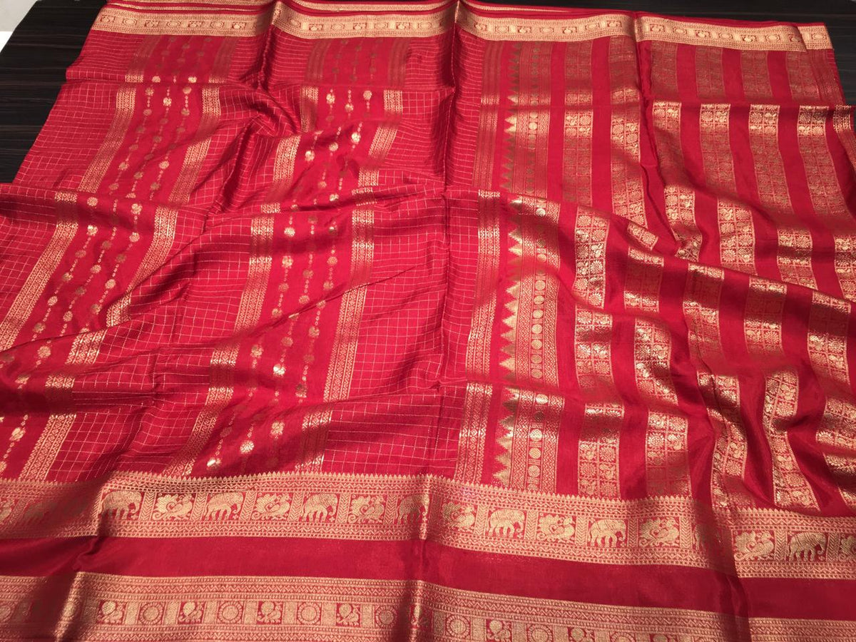 Semi Mysore Crape Silk