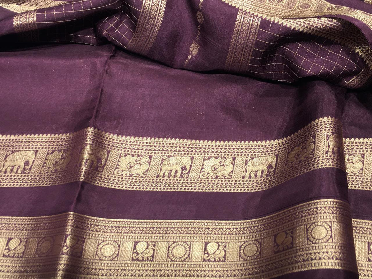 Semi Mysore Crape Silk