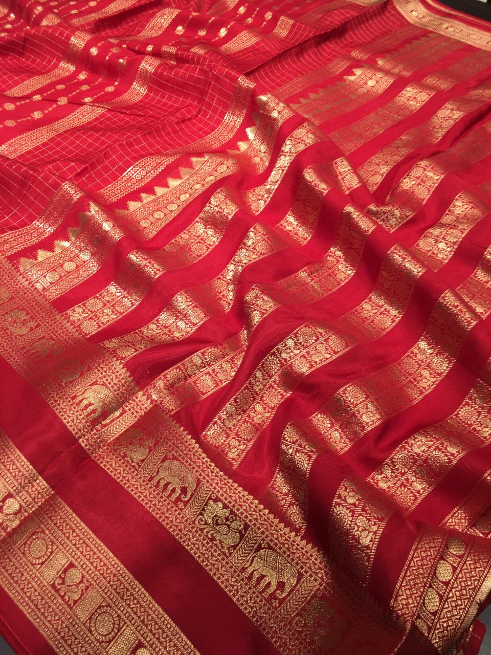 Semi Mysore Crape Silk