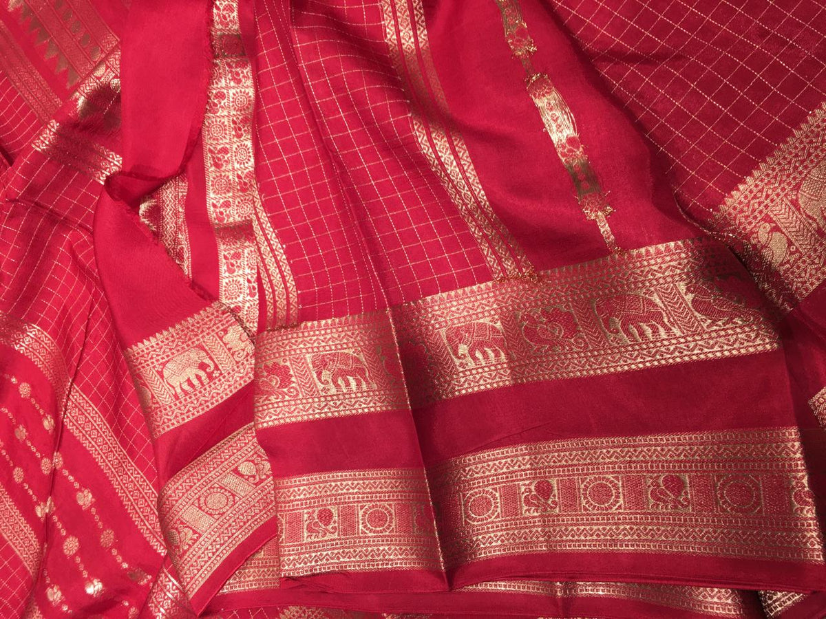 Semi Mysore Crape Silk