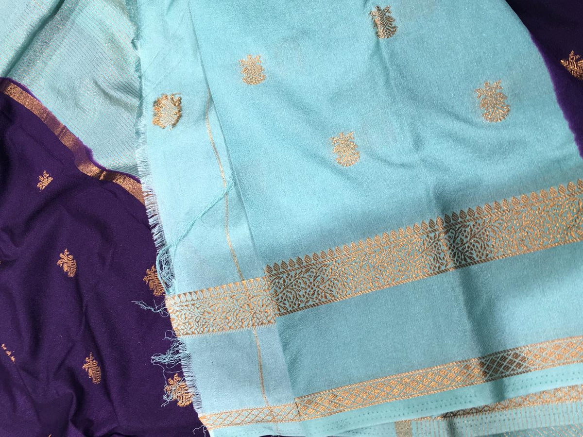 Semi Mysore Crape Silk