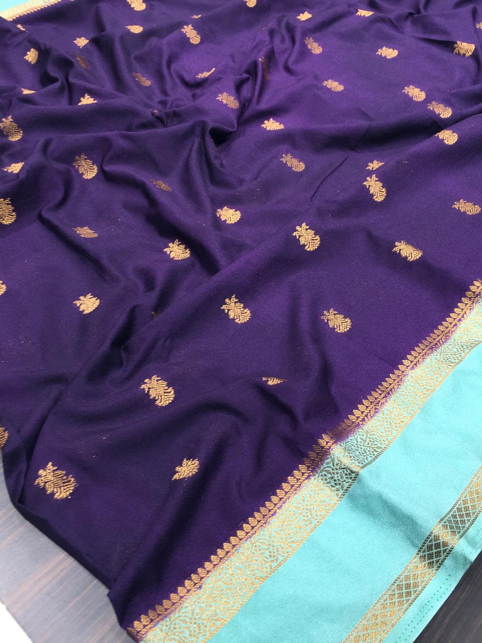 Semi Mysore Crape Silk
